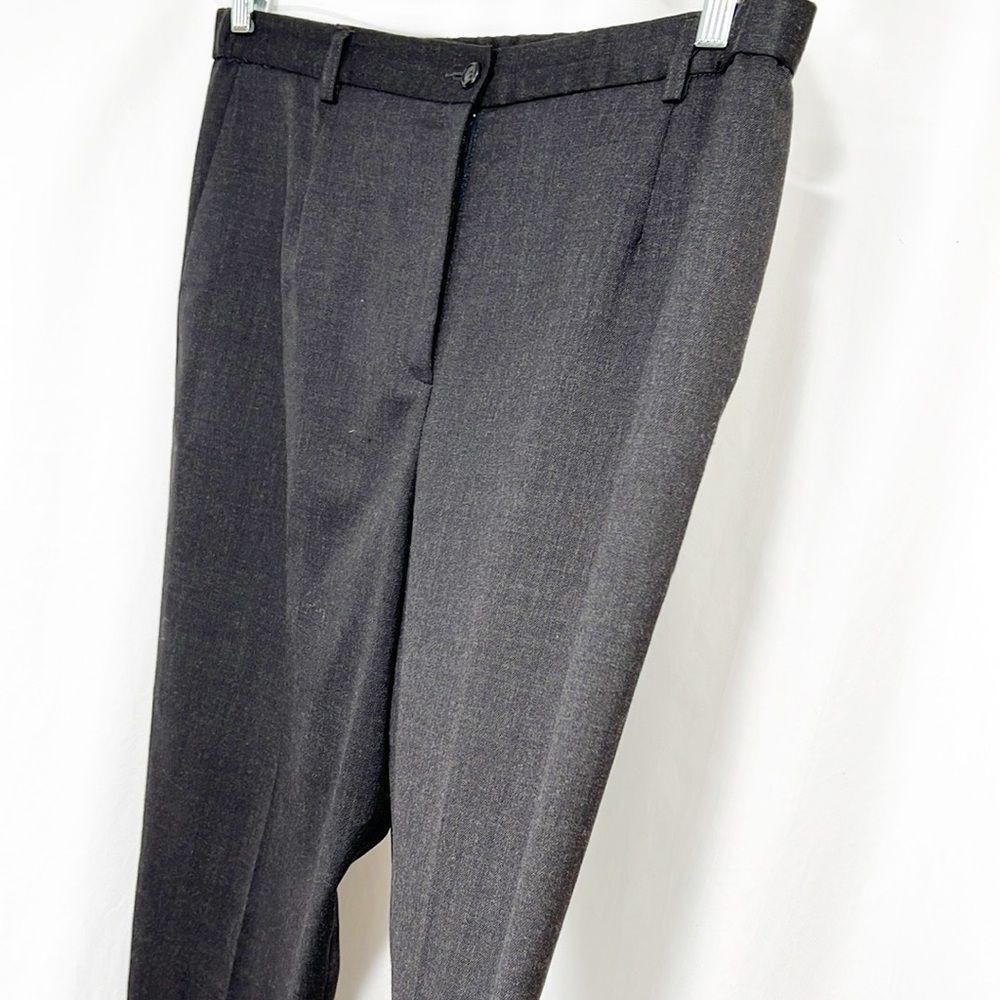 Pendleton Charcoal Gray Seasonless Wool Straight … - image 3